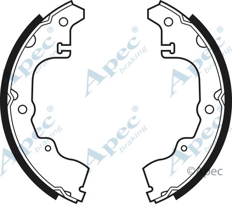 APEC BRAKING stabdžių trinkelių komplektas SHU381